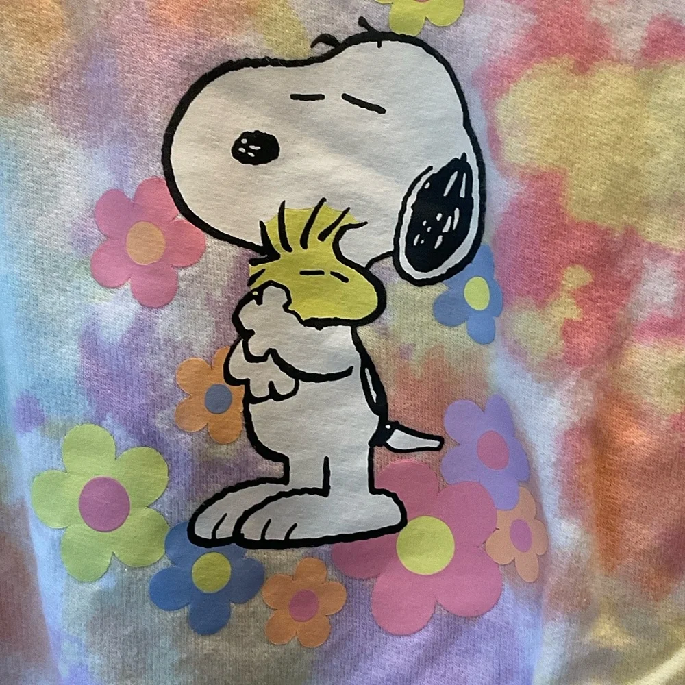 Peanuts Pastel Tie-Dye Sweater Set - Picture 5 of 6